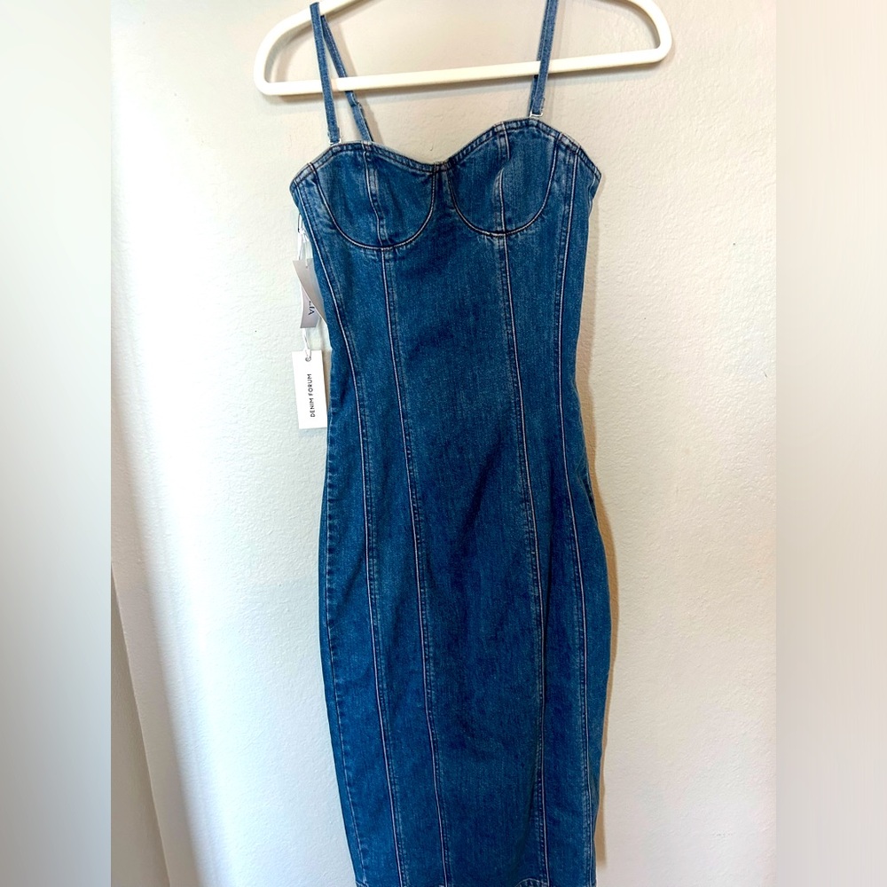 Aritzia midi denimn dress